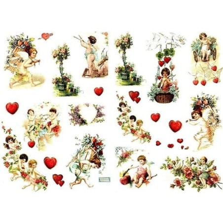 1papier découpage  Anges-D380