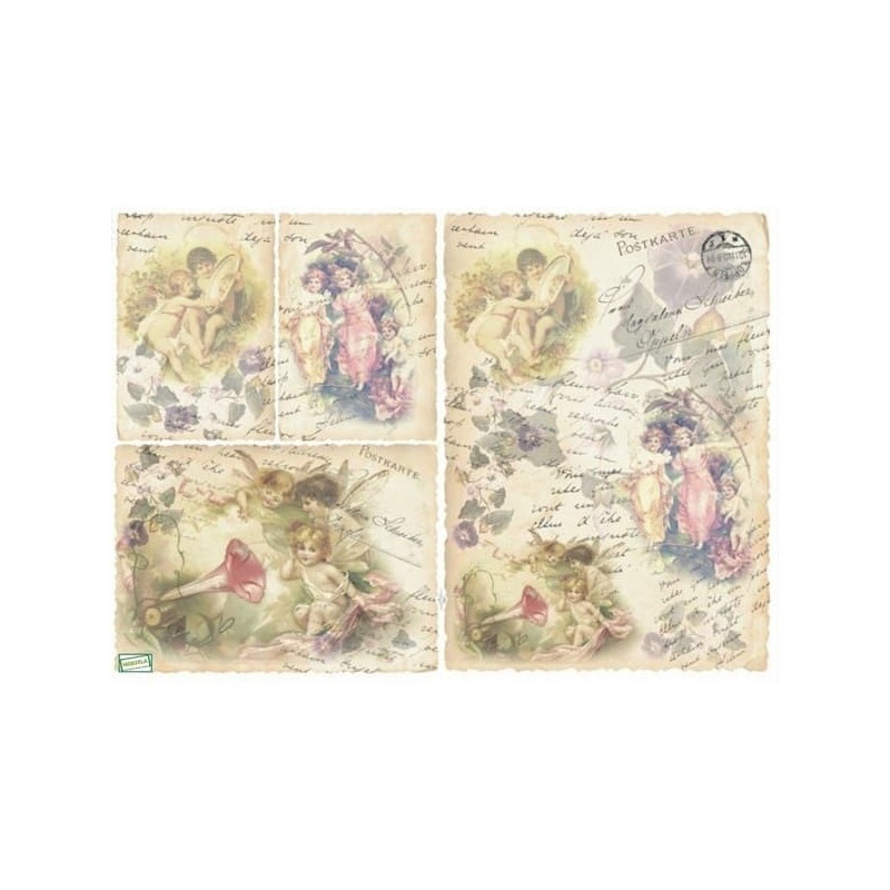 1papier découpage Anges-D404