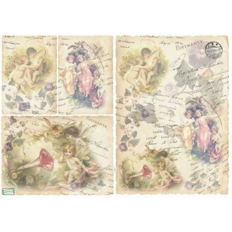 1papier découpage Anges-D404