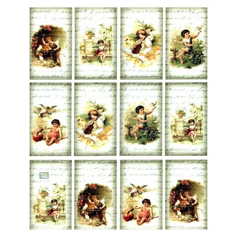 1papier découpage Anges-S132