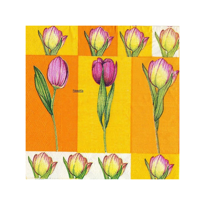 1 serviette papier Tulipes -6