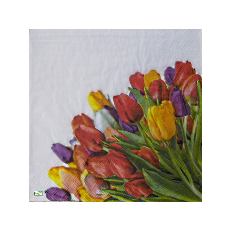 1 serviette papier Tulipes -8
