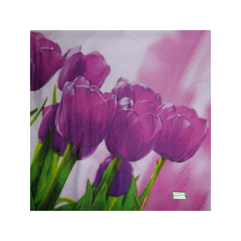 1 serviette papier Tulipes-10