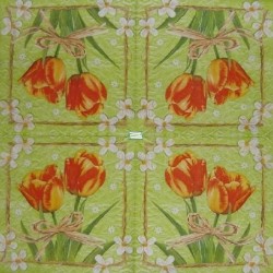 1 serviette papier Tulipes-13