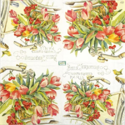 1 serviette papier Tulipes-15