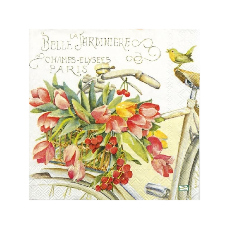 1 serviette papier Tulipes-15