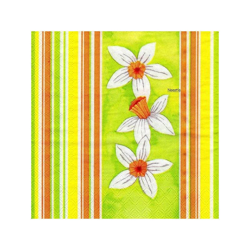 1 serviette Jonquilles -17