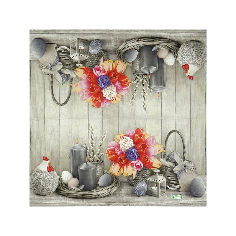 1 serviette papier Tulipes-18