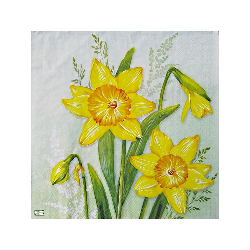 1 serviette Jonquilles-22