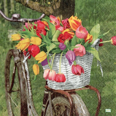1 serviette papier Tulipes -29