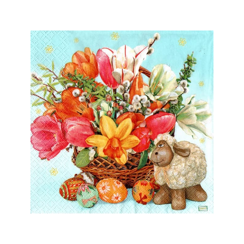 1 serviette papier Tulipes-33