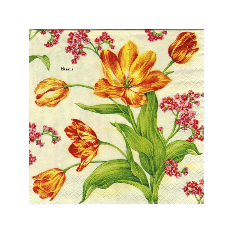 1 serviette papier Tulipes-35
