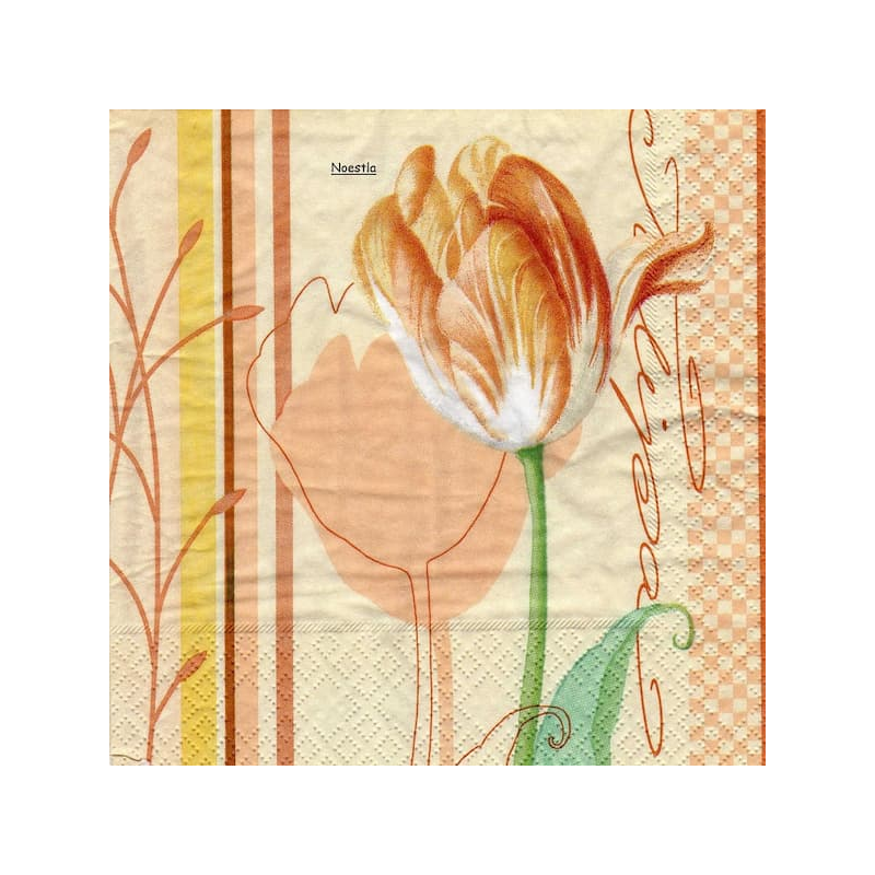 1 serviette papier Tulipes-36