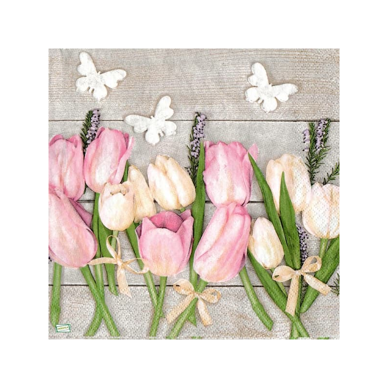 1 serviette papier Tulipes-45