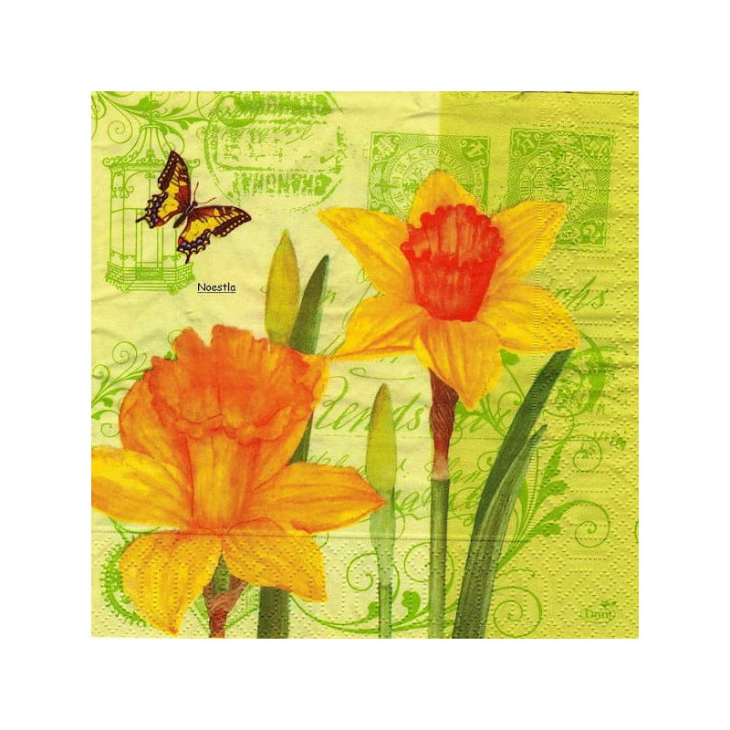 1 serviette Jonquilles-49