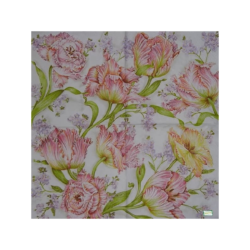 1 serviette papier Tulipes-56