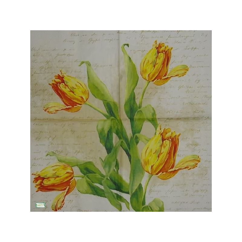 1 serviette papier Tulipes-58