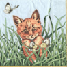 1serviette papier Châton-21