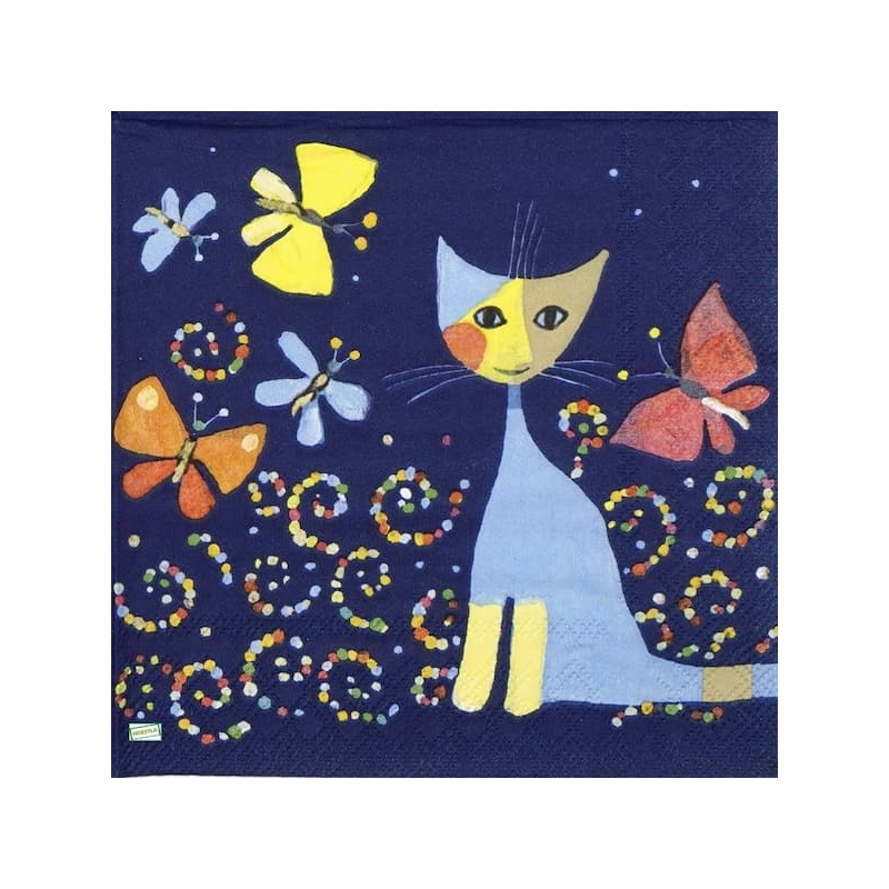 1serviette papier Chat-56