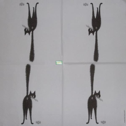 1serviette papier Chat-71