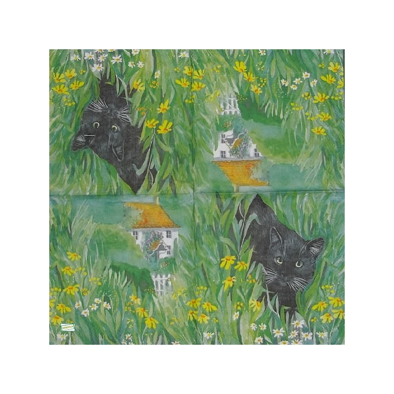 1serviette papier Chat-85