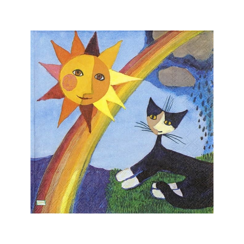 1serviette papier Chat-87