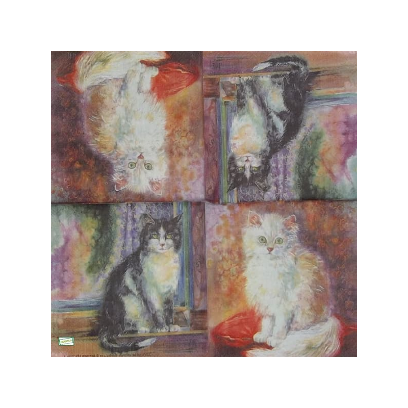 1 serviette Les Chats - 47