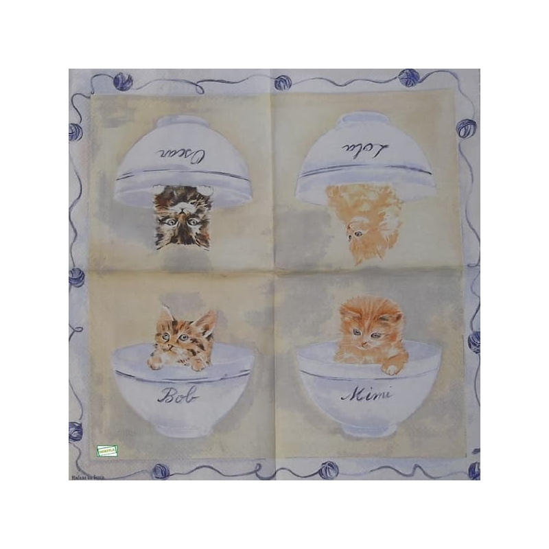 1serviette papier Châtons-109