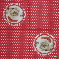 1serviette papier Chat-119