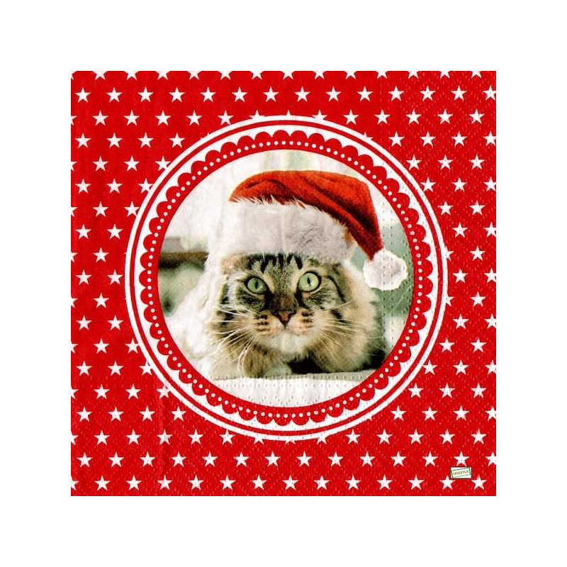 1serviette papier Chat-119