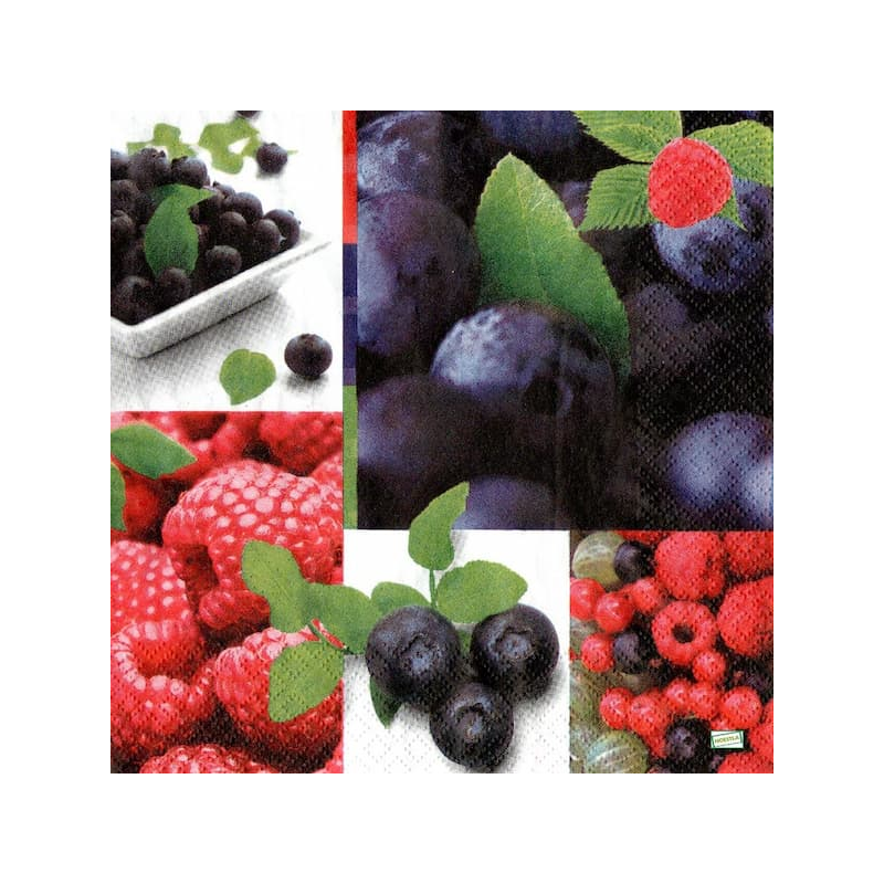 1 serviette Fruits rouges -13