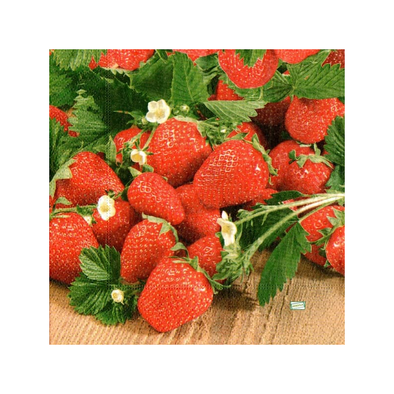 1 serviette Les fraises -15