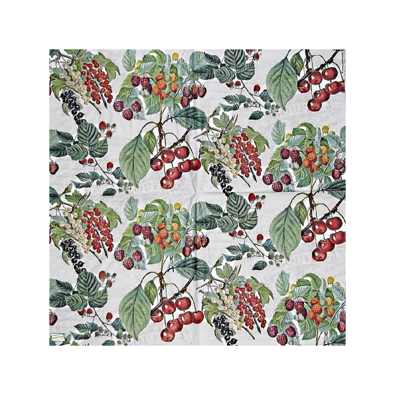 1 serviette Fruits rouges -19