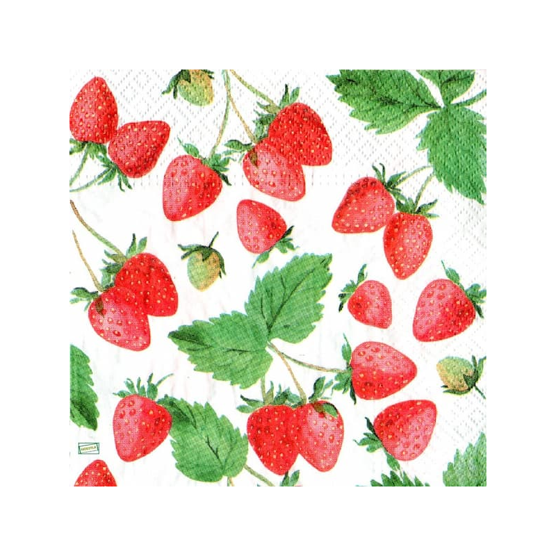 1 serviette Les fraises -24