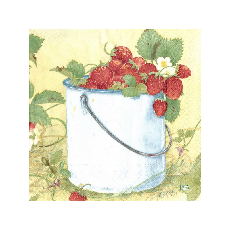 1 serviette Les fraises -28