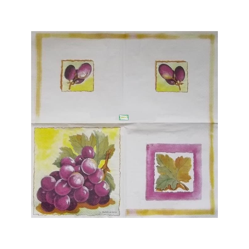 1 serviette Le raisin -30