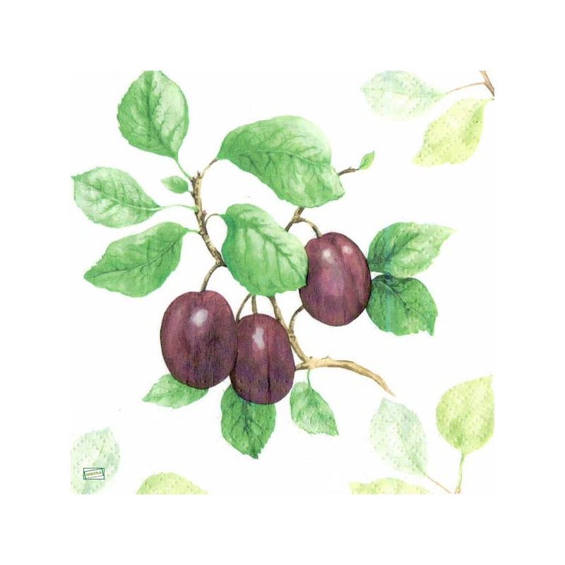 1 serviette Les prunes -40