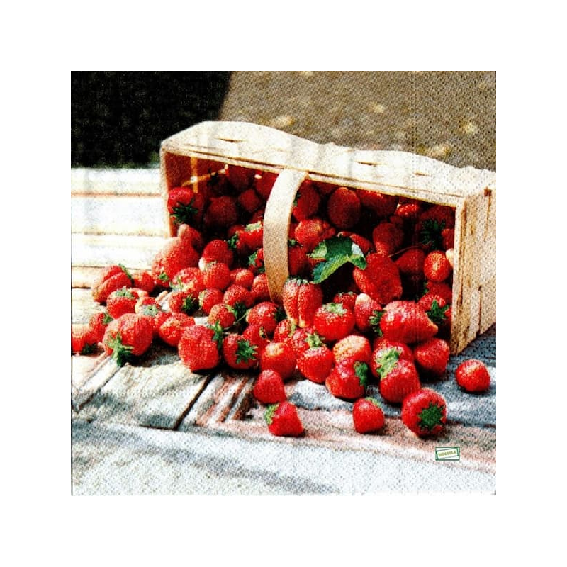 1 serviette Les fraises -42