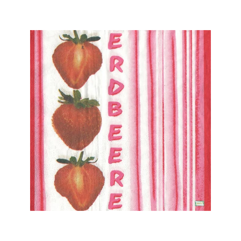 1 serviette Les fraises -44