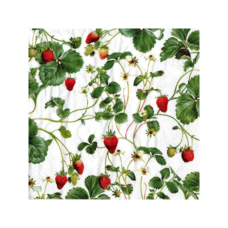 1 serviette Les fraises -46