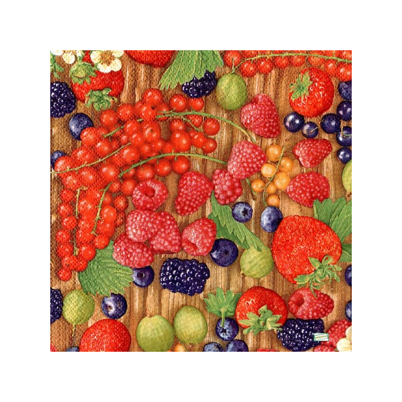 1 serviette Fruits rouges -49