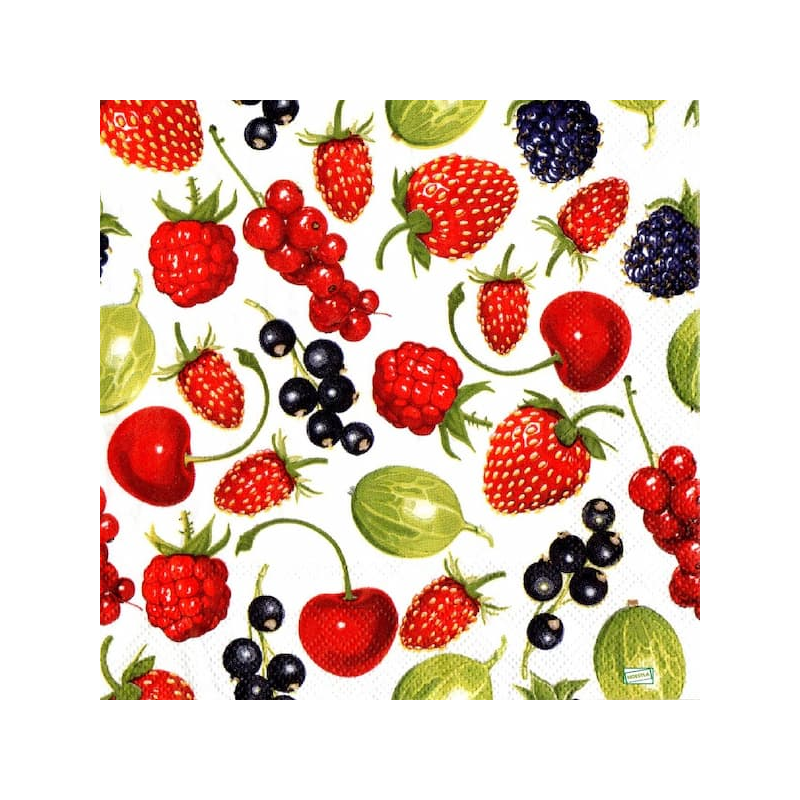 1 serviette Fruits rouges -50