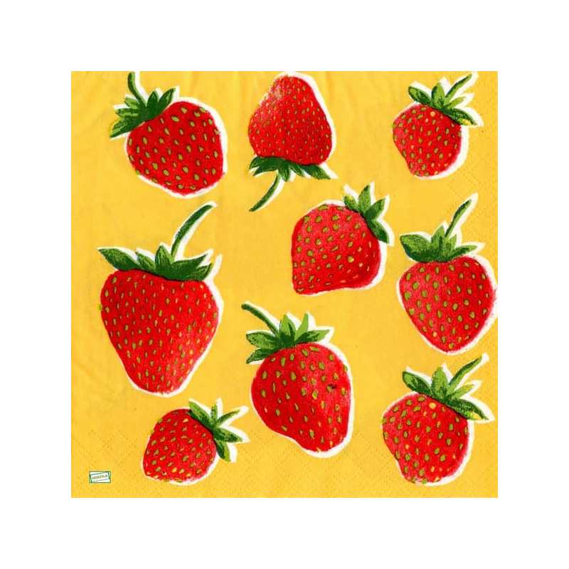 1 serviette Les fraises -55