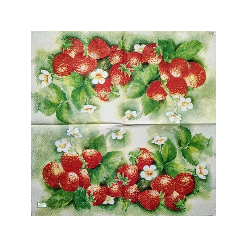 1 serviette Les fraises -57