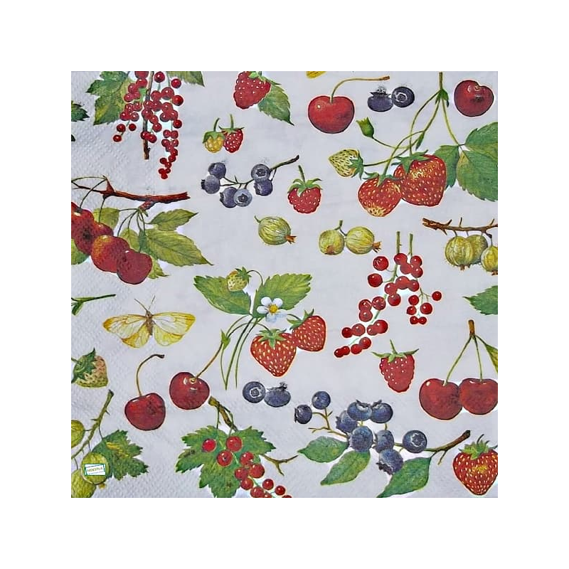 1 serviette Fruits rouges -59