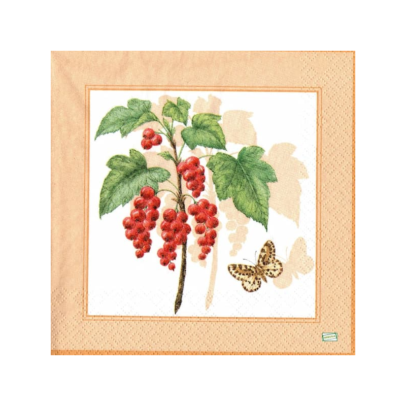 1 serviette Les groseilles -61