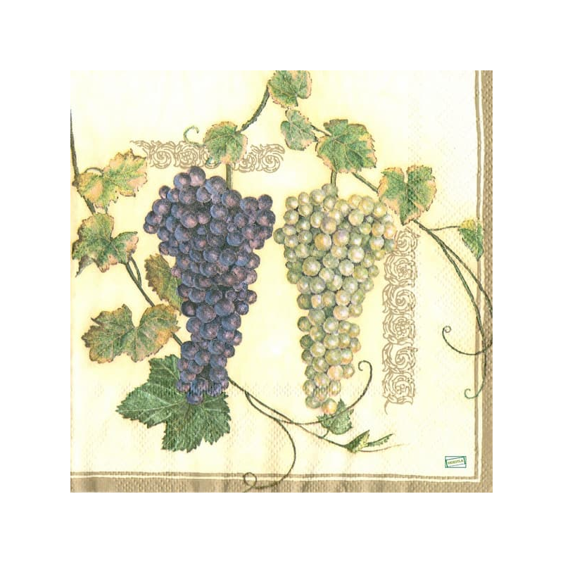 1 serviette Le raisin -67