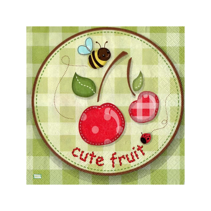 1 serviette Les cerises -73