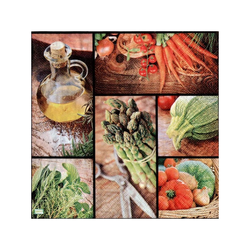 1serviette Les Légumes-21
