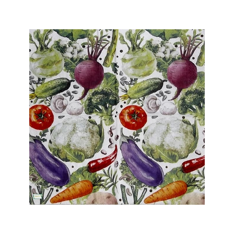 1serviette Les Légumes-49